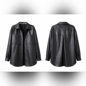 Elegant Black Leather Jacket